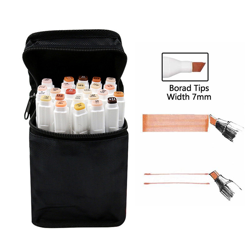 TOUCHFIVE 24 Colors Skin Tones Set Art Markers Pen Artist Dual Headed Alcohol Based Manga Brush Pen for Coloring
TOUCHFIVE 24 Colors Skin Tones Set Art Markers Pen Artist Dual Headed Alcohol Based Manga Brush Pen for Coloring