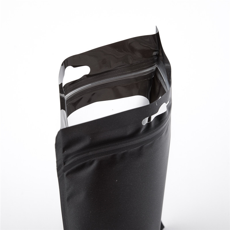 100 Pieces Resealable Smell Proof Bag Aluminum Foil Sample Bags with Window Pouch for Food