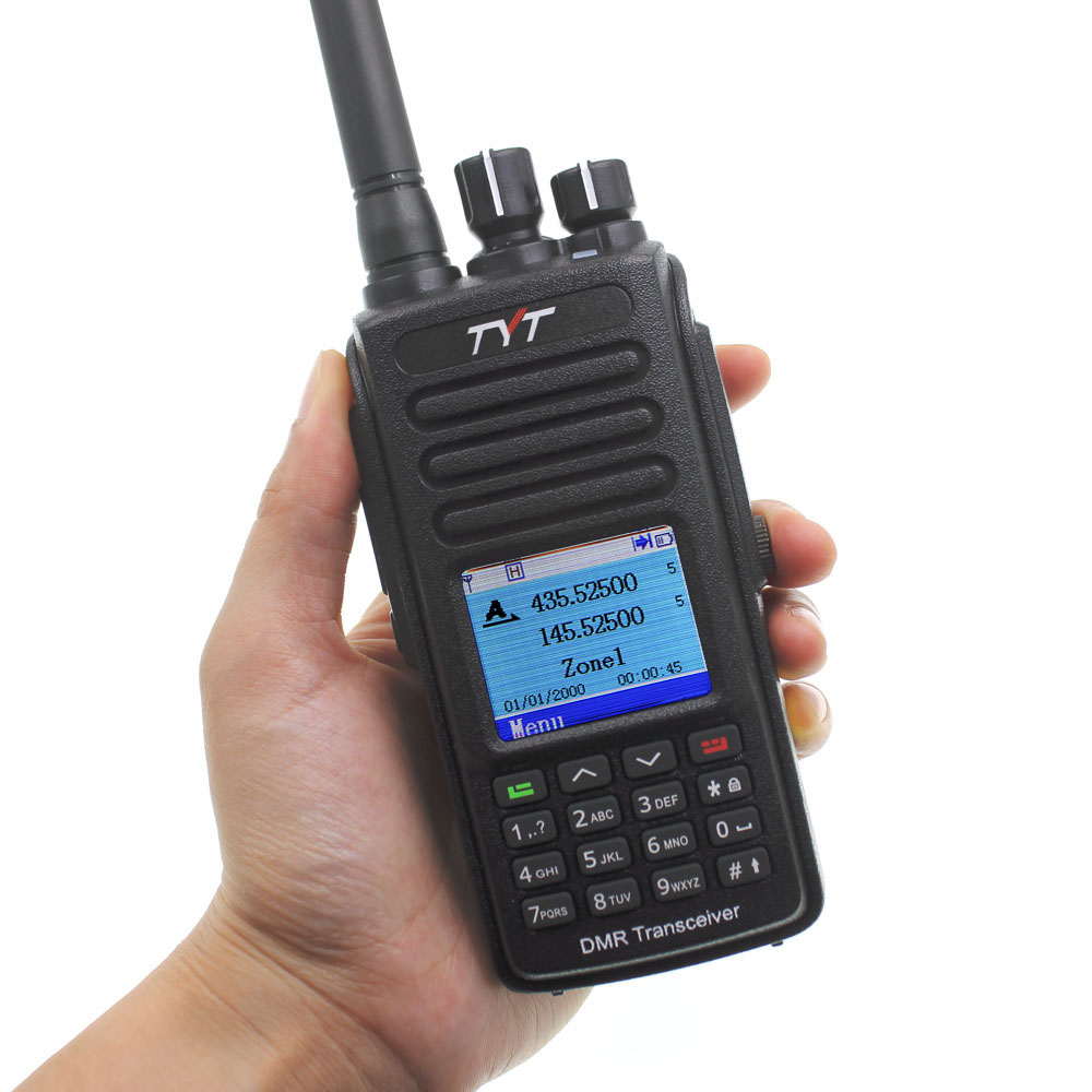 TYT MD-UV390 DMR Radio Station 5W 136-174MHz & 400-480MHz Walkie Talkie MD-390 IP67 Waterproof Dual Time Dlot Digital Radio
TYT MD-UV390 DMR Radio Station 5W 136-174MHz & 400-480MHz Walkie Talkie MD-390 IP67 Waterproof Dual Time Dlot Digital Radio