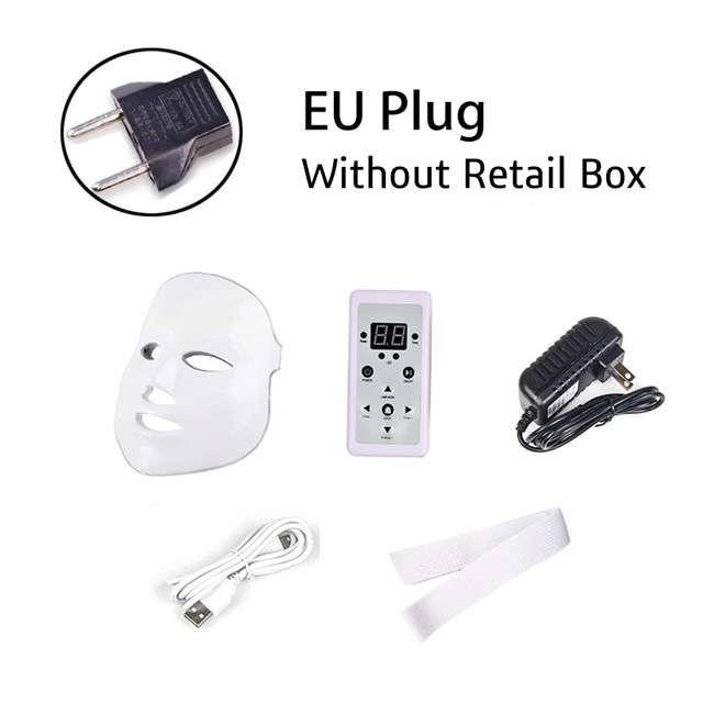 7 Colors Led Facial Mask Beauty Skin Care Rejuvenation Face Beauty Therapy Equipment For Free Shipping