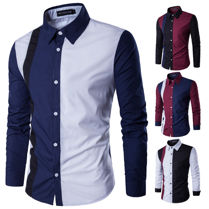 Men's Casual Shirts Fashion Stitching Shirt Long Mo Mans For Men Camisa Social Masculina, Seechart
Men's Casual Shirts Fashion Stitching Shirt Long Mo Mans For Men Camisa Social Masculina, Seechart