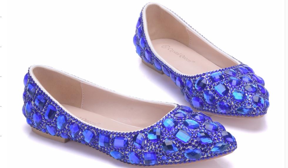 2019 Women's shoes in Spring and Autumn with New style flat bottom pointed end water drill@OP368, Blue
2019 Women's shoes in Spring and Autumn with New style flat bottom pointed end water drill@OP368, Blue