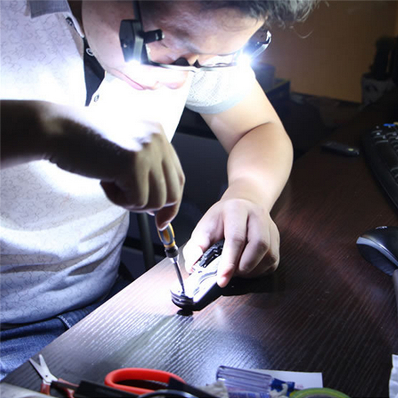 Mini LED Night Light Book Lamp Flexible LED Eyeglass Clip Adjustable Reading Lights For Eyeglass,Tools,Hat