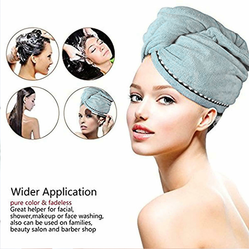 New product 2Pcs Hair Dry Towel Microfiber Wrapped Bath Cap Quick Drying Shower Towel with Button S7 #5, Blue
New product 2Pcs Hair Dry Towel Microfiber Wrapped Bath Cap Quick Drying Shower Towel with Button S7 #5, Blue