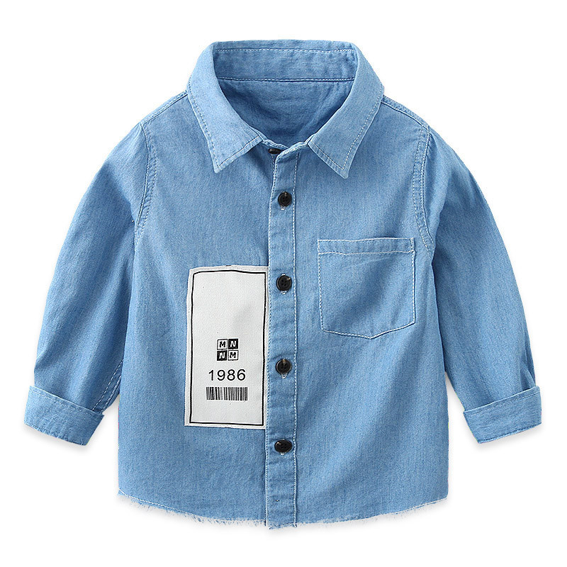 2020 Spring Children's Shirt Long-sleeved Boy Shirt Digital Cloth Children's Denim, Dark blue
2020 Spring Children's Shirt Long-sleeved Boy Shirt Digital Cloth Children's Denim, Dark blue