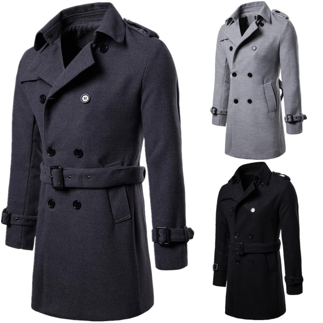 Autumn and Winter 2019 Newest Large Size Men' Long Coat Woolen Cloth Overcoat Black Grey Colors -xxl Sizes Men Trench Coat
Autumn and Winter 2019 Newest Large Size Men' Long Coat Woolen Cloth Overcoat Black Grey Colors -xxl Sizes Men Trench Coat
