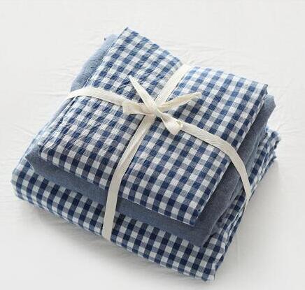 100% cotton quality Nordic blue check/solid colors home family Single/double bed suit fitted sheet duvet cover bedding set/B3809, 3813
100% cotton quality Nordic blue check/solid colors home family Single/double bed suit fitted sheet duvet cover bedding set/B3809, 3813