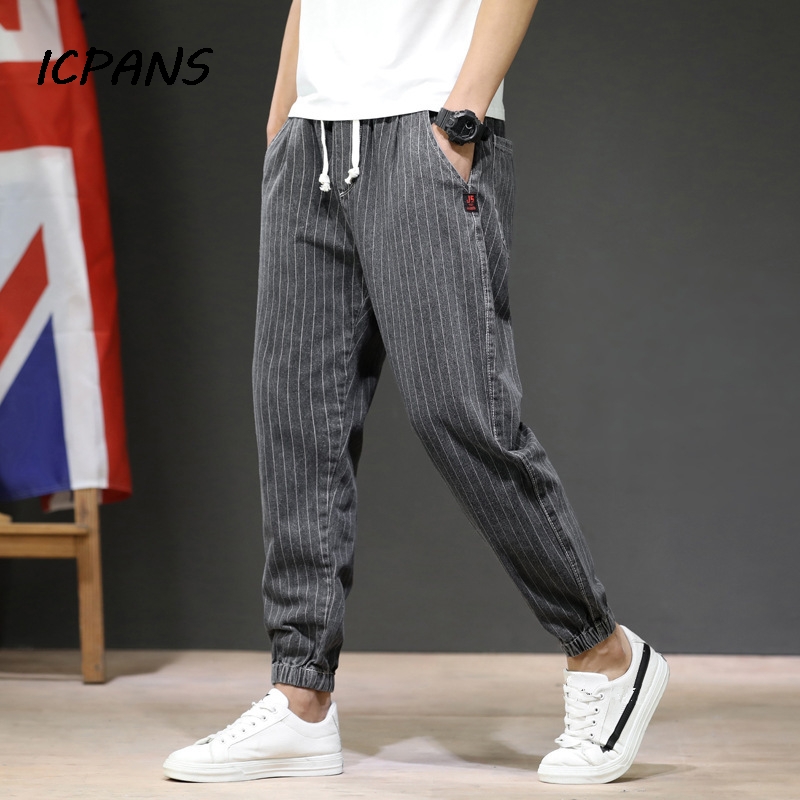 ICPANS Taper Ankle Length Striped Joggers 85% Cotton Harem Pants Men Loose Harajuku asual Trousers Men Plus Size 4XL 5XL, 2156 gray
ICPANS Taper Ankle Length Striped Joggers 85% Cotton Harem Pants Men Loose Harajuku asual Trousers Men Plus Size 4XL 5XL, 2156 gray