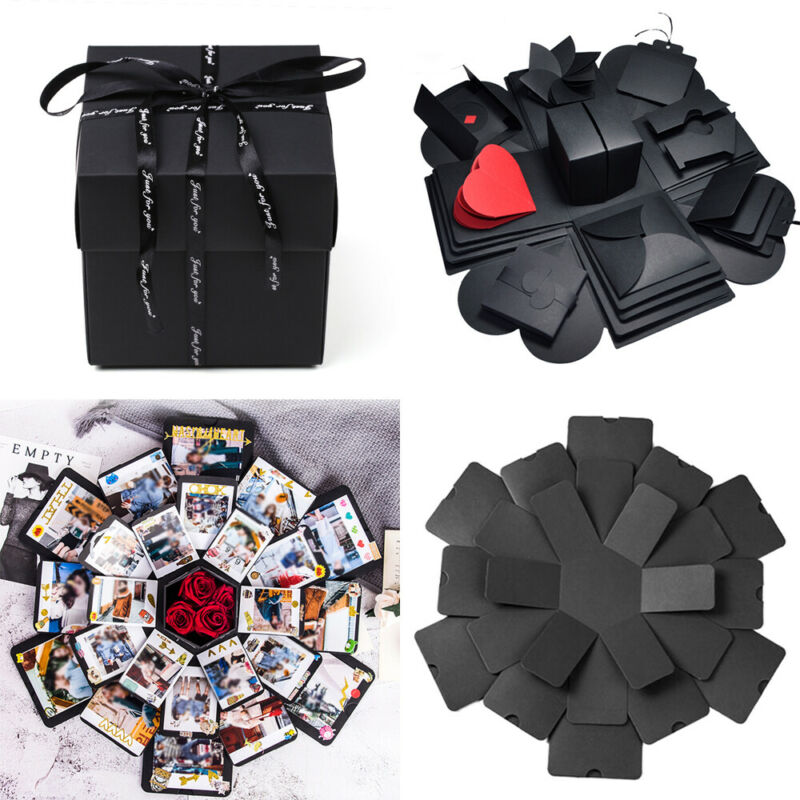 Creative Explosion Photo Bomb Box DIY Scrapbook Hexagonal Love Note Exploding Box Festival Birthday Surprise Gift