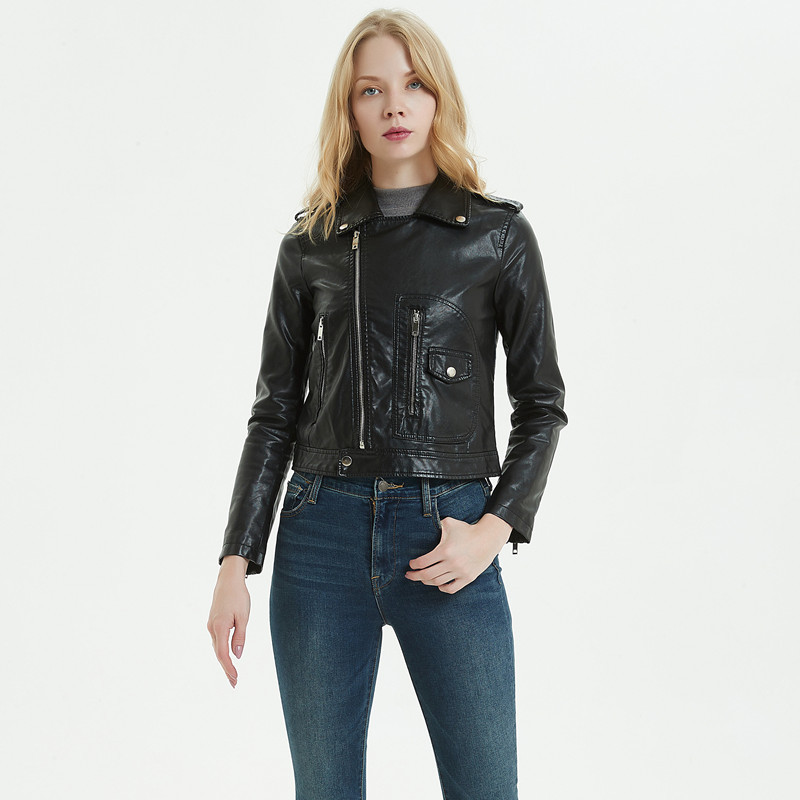 Casual PU Leather Jacket Women Classic Zipper Short Motorcycle Jackets Lady Autumn Winter Basic Leather Coat Black Red 4184
Casual PU Leather Jacket Women Classic Zipper Short Motorcycle Jackets Lady Autumn Winter Basic Leather Coat Black Red 4184