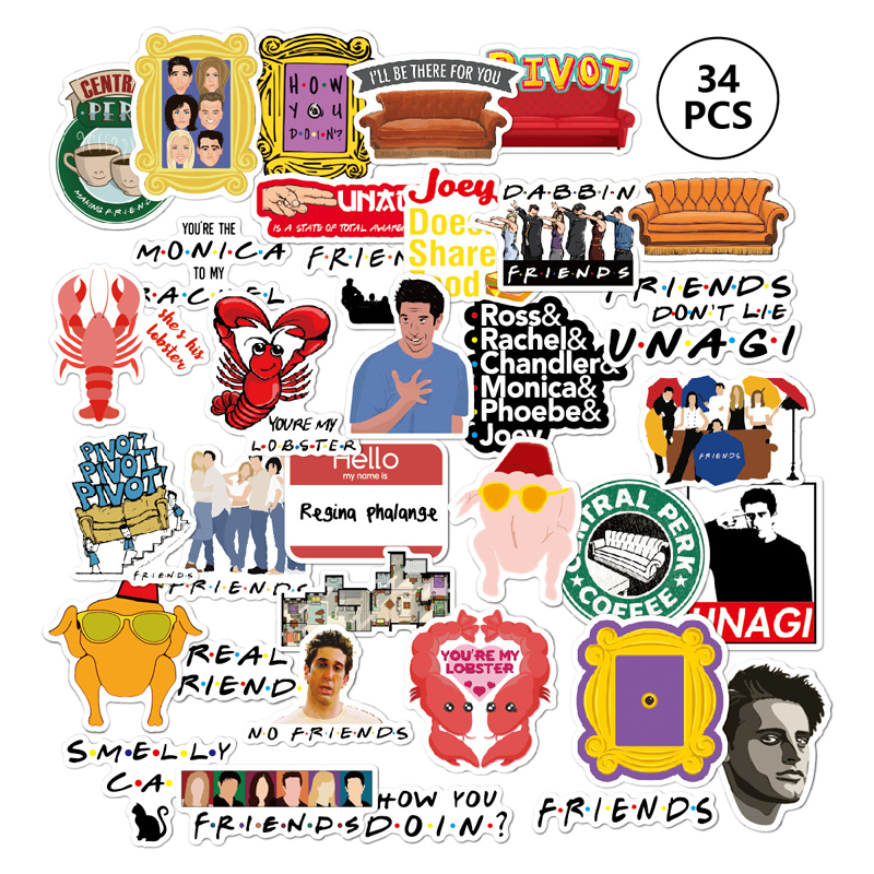 50pcs/Lot TV Show Waterproof Funny Sticker Toy Luggage Sticker Motorcycle Car Suitcase Notebook DIY Stickers