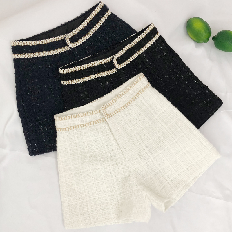 zipper bright silk wool Shorts female autumn and winter warm new Korean version high waist tweed plaid short trousers, White shorts
zipper bright silk wool Shorts female autumn and winter warm new Korean version high waist tweed plaid short trousers, White shorts