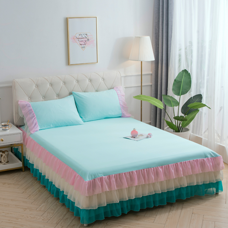 Queen Size Bedding Set Soft Cotton Bed Set 3pcs A Lot Bedsheet Pillowcases Korean Sweet Bedspread for Girls Bed Skirt Princess, A-3pcs
Queen Size Bedding Set Soft Cotton Bed Set 3pcs A Lot Bedsheet Pillowcases Korean Sweet Bedspread for Girls Bed Skirt Princess, A-3pcs