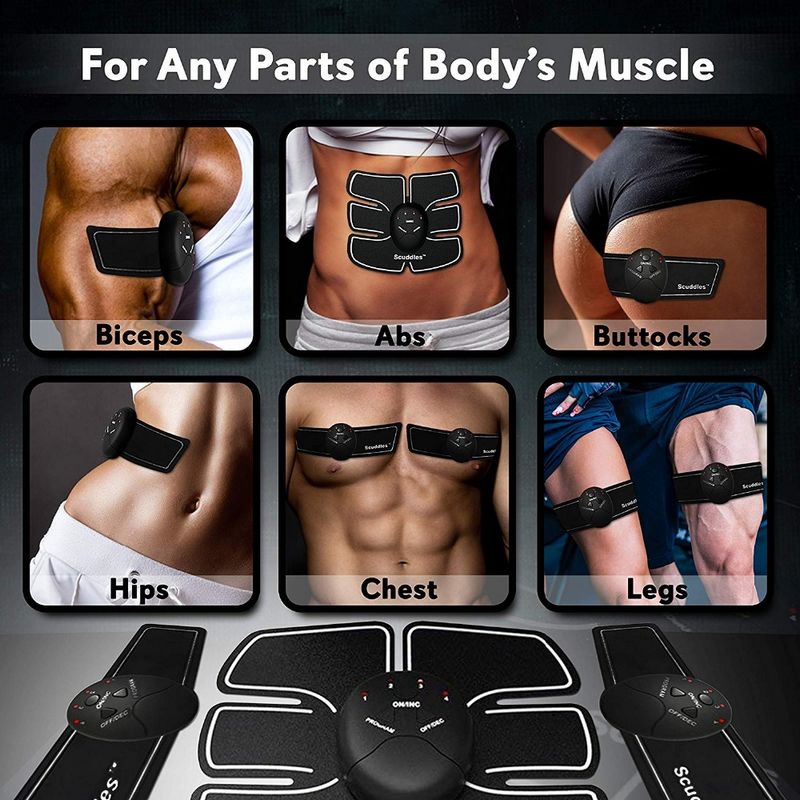 EMS Abdominal Muscle Trainer Massage Stimulator Exercise Slim Body Vibration Machine Loss weight Smart Fitness Equipment