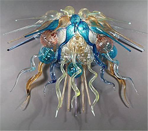 Modern Glass Flower Ceiling Lamp LED Flush Mount Ceiling Chandelier Lights Fixture Home Lamps for Living Room Bedroom Kitchen