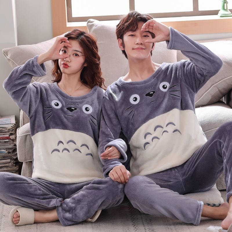 korean Flannel pajamas for couple Winter warm lovers' Sleepwear casual cartoon Coral fleece Thick Pyjamas Women Men pijama mujer V191213, Champagne
korean Flannel pajamas for couple Winter warm lovers' Sleepwear casual cartoon Coral fleece Thick Pyjamas Women Men pijama mujer V191213, Champagne