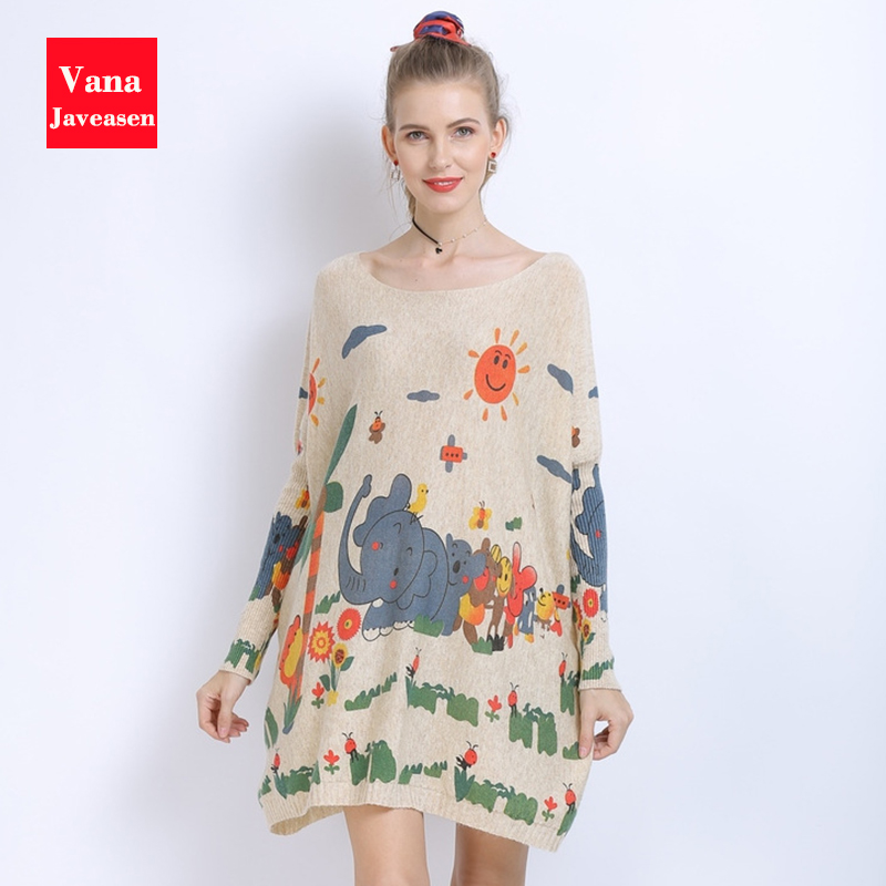 Vana Javeasen Knitted Sweater Women Tops Loose Long Sweater Oversize Cartoon Pattern Pullover sueter mujer Knitwear Autumn, Style-a khaki
Vana Javeasen Knitted Sweater Women Tops Loose Long Sweater Oversize Cartoon Pattern Pullover sueter mujer Knitwear Autumn, Style-a khaki