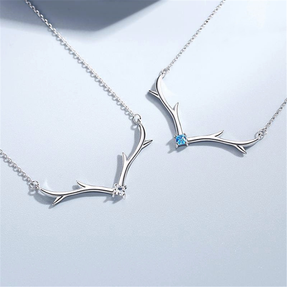 HEYLUOKE 925 sterling silver statement necklace animal deer antlers personalized necklace for women ladies friends gift KXL1162
HEYLUOKE 925 sterling silver statement necklace animal deer antlers personalized necklace for women ladies friends gift KXL1162