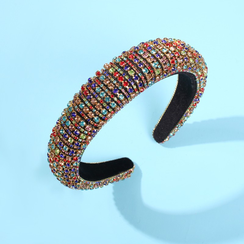 hair accessories Headdress headband colored diamond sponge hairband fashion creative European and American wholesale
hair accessories Headdress headband colored diamond sponge hairband fashion creative European and American wholesale