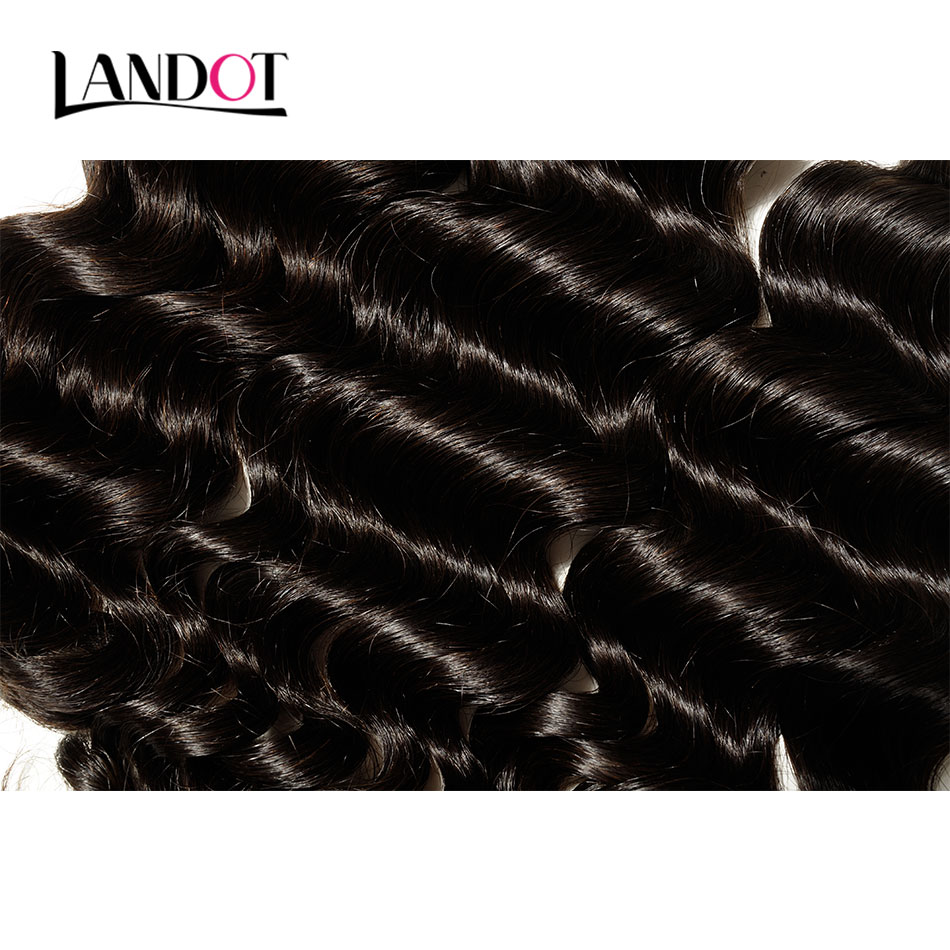 Best 10A Virgin Brazilian Loose Deep Wave Curly Human Hair Weave 3/4 Bundles Peruvian Indian Malaysian Cuticle Aligned Remy Hair 2 Year Life