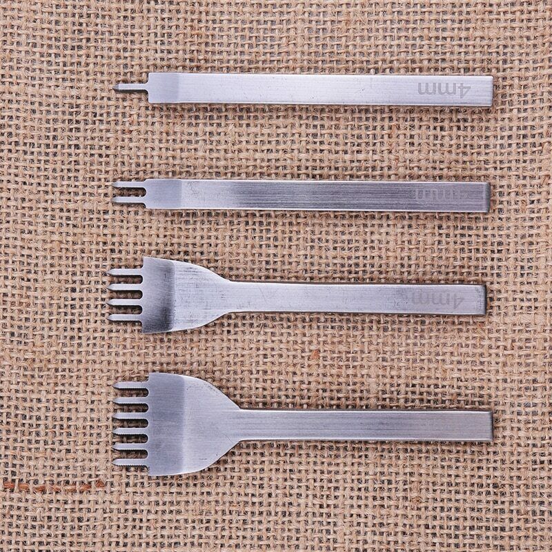 18pcs set Leather Processing Tool Stitching Carving Working Craft Kit Saddle For Making Bags334l