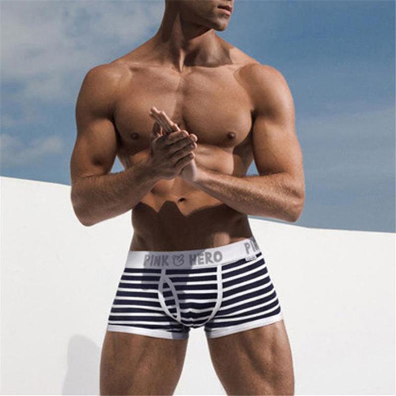 PINK HEROES Comfortable Panties Hot Sale Men Underwear Men's Boxer Underwear Sexy Striped Cotton Boxers Underpants, Black;white
PINK HEROES Comfortable Panties Hot Sale Men Underwear Men's Boxer Underwear Sexy Striped Cotton Boxers Underpants, Black;white