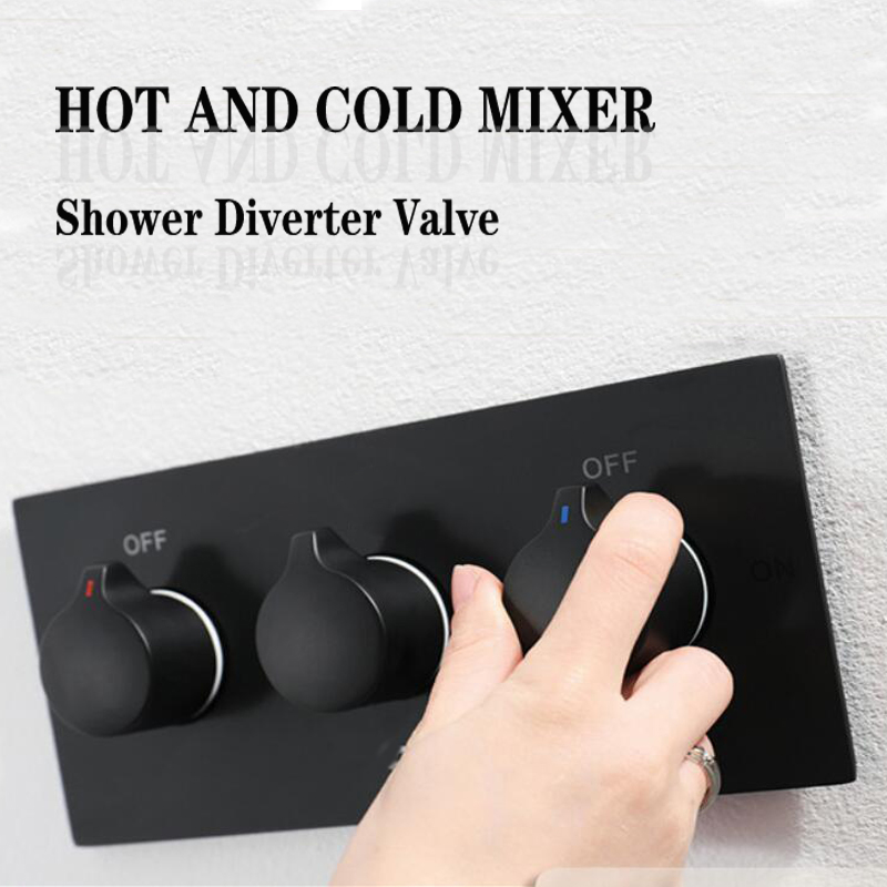 Copper Blackened Finish 4 Way Conceal Shower Diverter Square Panel Round Handle Hot Cold Mixing Water Vlave
Copper Blackened Finish 4 Way Conceal Shower Diverter Square Panel Round Handle Hot Cold Mixing Water Vlave