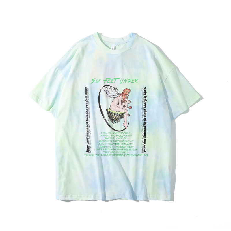 Januarysnow Tie Dye Printed Street Tshirt Men Women Summer Round Neck Hip Hop T-shirt Cotton Tee Shirts Streetwear Clothing, Pink
Januarysnow Tie Dye Printed Street Tshirt Men Women Summer Round Neck Hip Hop T-shirt Cotton Tee Shirts Streetwear Clothing, Pink