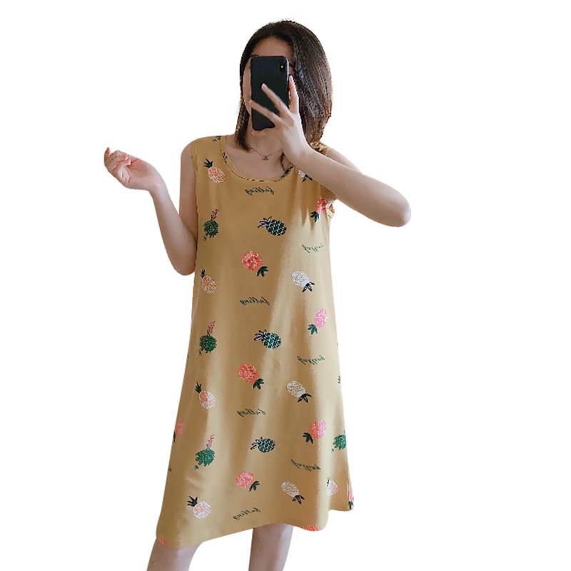 Women Summer Korean Style Sweet &Lovely Nightgowns Kawaii Ladies Oversized Sleeveless Sleepwear Clothes
Women Summer Korean Style Sweet &Lovely Nightgowns Kawaii Ladies Oversized Sleeveless Sleepwear Clothes