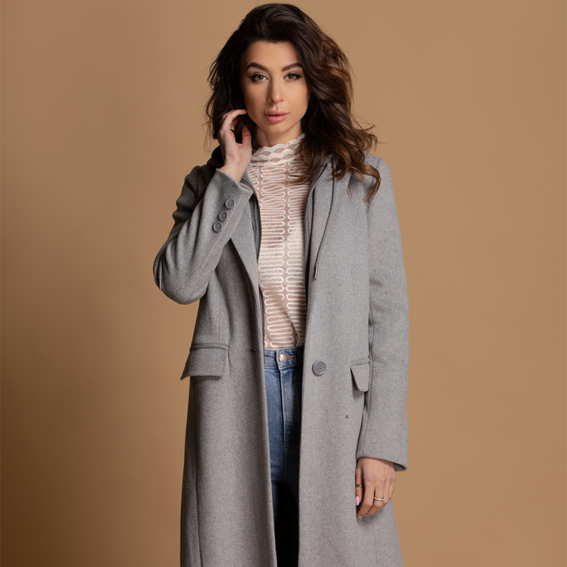 Cross-border specifically for the new autumn and winter 2019 women' long section of European and American fashion hooded wool coat Overcoat, Gray
Cross-border specifically for the new autumn and winter 2019 women' long section of European and American fashion hooded wool coat Overcoat, Gray