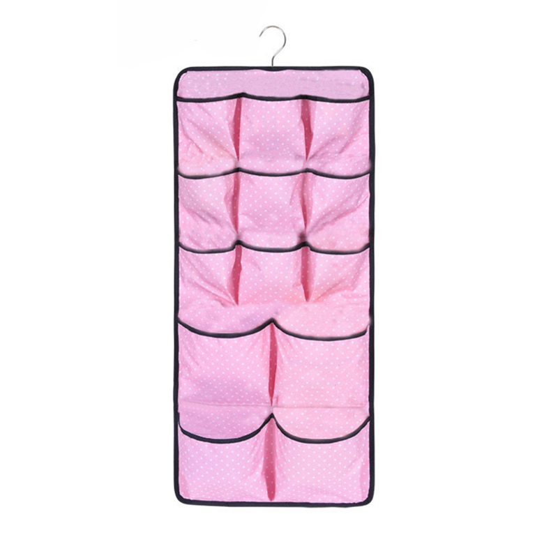 Hang Storage Organizer Bag Multi-Function 17 Pocket Double-Sided Wall-Mounted Bra Sock Organiser
Hang Storage Organizer Bag Multi-Function 17 Pocket Double-Sided Wall-Mounted Bra Sock Organiser