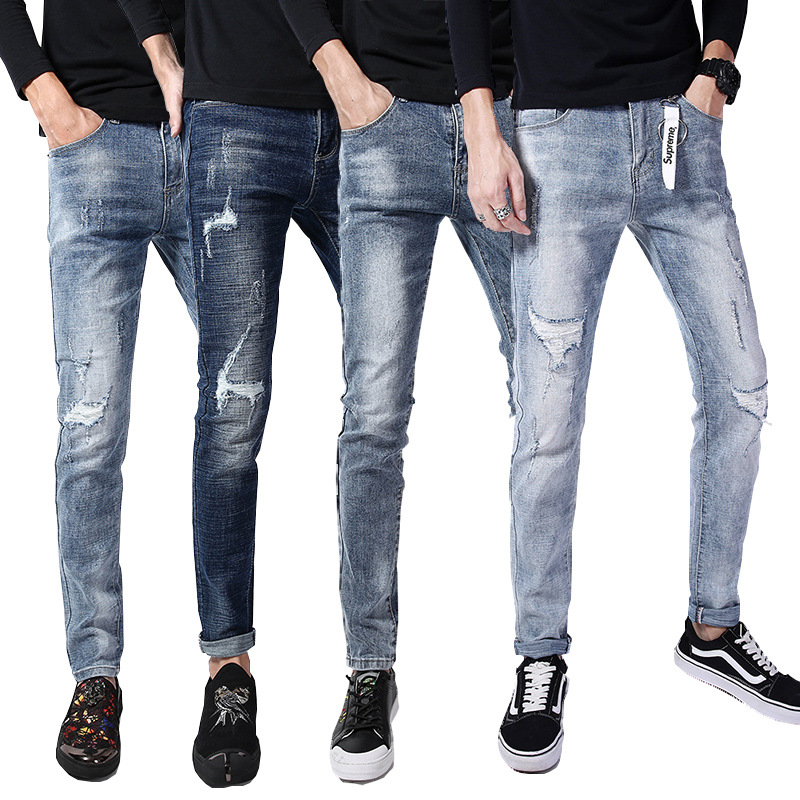 Men's Jeans Mens Fashion Straight Slim Fit Biker Pants Skinny Denim Washed Hiphop Trousers Asian Size
Men's Jeans Mens Fashion Straight Slim Fit Biker Pants Skinny Denim Washed Hiphop Trousers Asian Size
