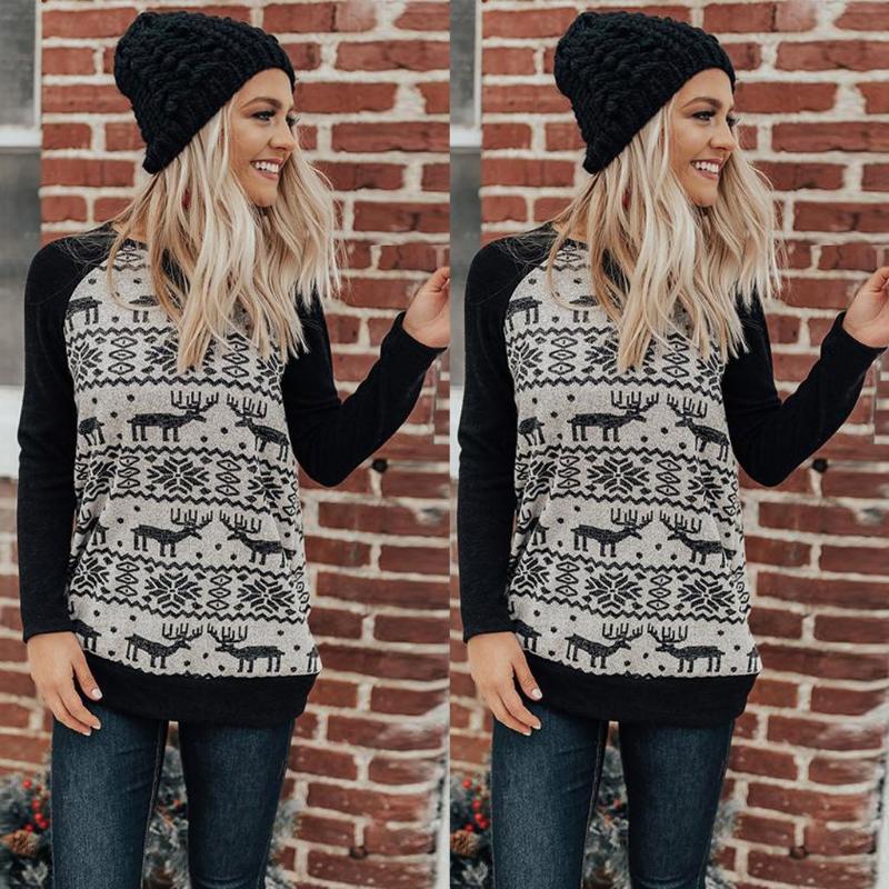 Woman shirt Top mujer Women Christmas Splice Festival Sweatshirt Print Pocket Pullover Tops Blouse Haut femme@@92, Black
Woman shirt Top mujer Women Christmas Splice Festival Sweatshirt Print Pocket Pullover Tops Blouse Haut femme@@92, Black