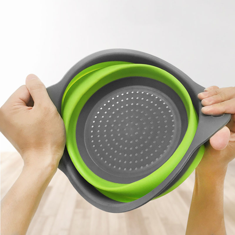 Foldable Silicone Colander Fruit Vegetable Washing Basket Strainer Strainer Collapsible Drainer With Handle Kitchen Tools
Foldable Silicone Colander Fruit Vegetable Washing Basket Strainer Strainer Collapsible Drainer With Handle Kitchen Tools