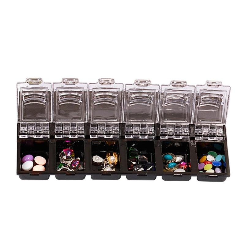 12 Grid Plastic nail Rhinestones case organizer Box Cosmetic Case Nail Art decorations Portable Storage Container Stones Tools
12 Grid Plastic nail Rhinestones case organizer Box Cosmetic Case Nail Art decorations Portable Storage Container Stones Tools