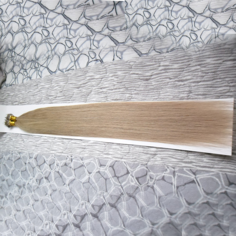 Keratin Human Pre bonded Extensions Nano Tip Hair 100 G Remy Micro Beads Hair Extensions In Nano Ring Links Human Hair