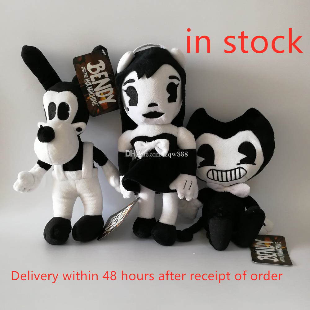 New Game 3pcs/Lot 25-30CM Bendy & Dog Bendy and the Ink Machine Plush Doll Toys For Chidlren Best Christmas Gift NOOM005
New Game 3pcs/Lot 25-30CM Bendy & Dog Bendy and the Ink Machine Plush Doll Toys For Chidlren Best Christmas Gift NOOM005