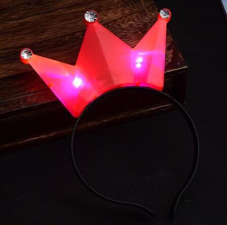 New Colorful Princess Tiara Crown LED Flashing Headband Kids Adults Light Up hair Accessories Rave Glow Party Supplies