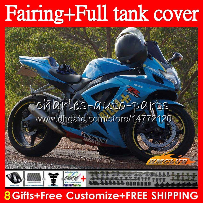 Kit For SUZUKI RIZLA blue GSX-R600 GSXR750 GSXR 600 750 CC 06 07 73HC.122 GSX R750 600CC 750CC GSXR-750 K6 GSXR600 2006 2007 Fairing +Tank, No. 1
Kit For SUZUKI RIZLA blue GSX-R600 GSXR750 GSXR 600 750 CC 06 07 73HC.122 GSX R750 600CC 750CC GSXR-750 K6 GSXR600 2006 2007 Fairing +Tank, No. 1