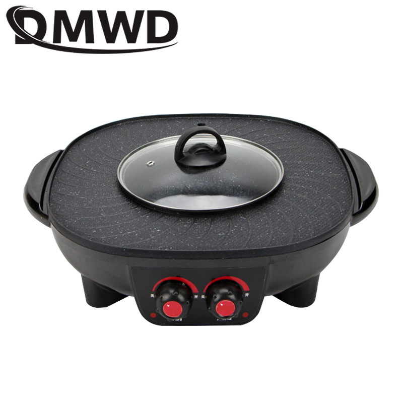 DMWD Electric Grills Smokeless Barbecue BBQ Machine Household Baking Tray Home Roasted Korean Multi-function Indoor Hot Pot EU 
DMWD Electric Grills Smokeless Barbecue BBQ Machine Household Baking Tray Home Roasted Korean Multi-function Indoor Hot Pot EU