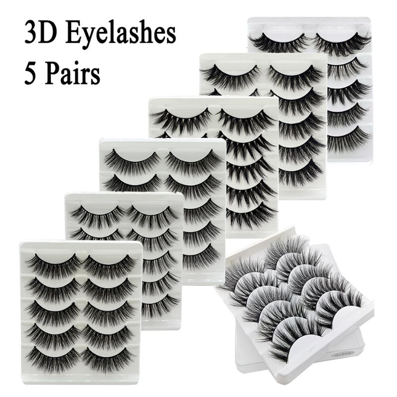 5Pairs 3D Mink Eyelashes False Lashes Natural Handmade Volume Soft Eye Lashe Fake Eyelash Extension Makeup Make Up Tools
5Pairs 3D Mink Eyelashes False Lashes Natural Handmade Volume Soft Eye Lashe Fake Eyelash Extension Makeup Make Up Tools