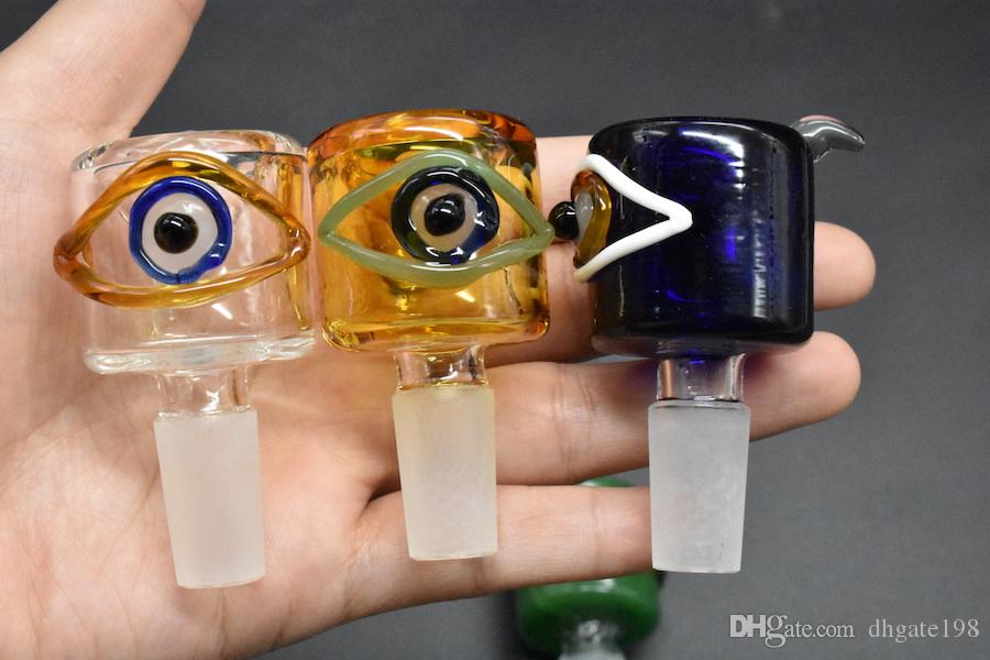 Glass tobacco bowl New Arrival Colorful Eye Ball 14mm 18mm Male glass bowl for water pipe tobacco pipe bowl Glass Bong Smoking Pipe
Glass tobacco bowl New Arrival Colorful Eye Ball 14mm 18mm Male glass bowl for water pipe tobacco pipe bowl Glass Bong Smoking Pipe