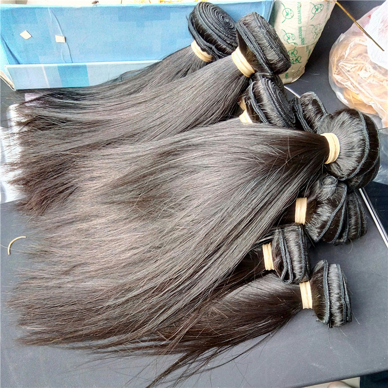 1kg Factory Price Brazilian Straight Virgin Hair Peruvian Cambodian Mongolian Malaysian Raw Virgin Indian Human Hair Weft Bundles 10-28 inch