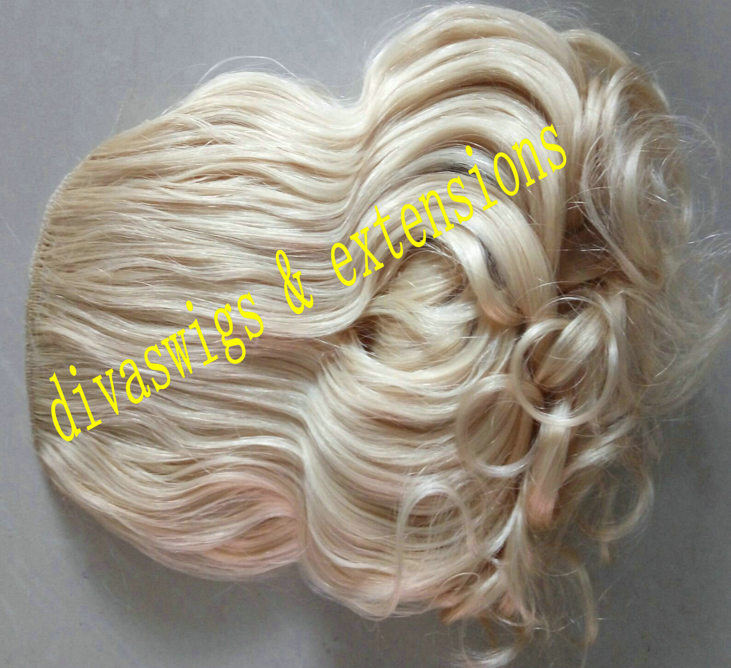 Fashion European remy blonde human hair pony tail hairpiece 100g 120g 613 white blonde body wave drawstring ponytail