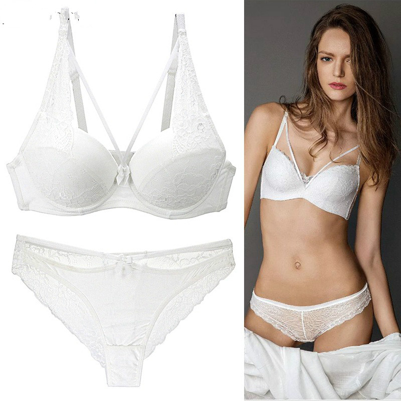 Gathered Sexy 3/4 Cup Lace Bra Set Women's Underwear White Pink Green Blue Black Bra Set Wholesale
Gathered Sexy 3/4 Cup Lace Bra Set Women's Underwear White Pink Green Blue Black Bra Set Wholesale