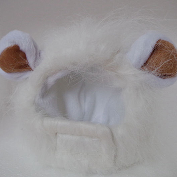 High Quality Funny Cute Pet Costume Cosplay Lion Mane Wig Cap Hat for Cat Halloween Clothes Fancy Dress With Ears Autumn Winter
