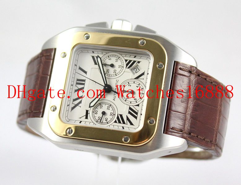 Free shipping 100 XL 18K Yellow Gold And Steel Machinery Automatic Mens Wrist Watches W20091X7 Men's Watch Leather Band., White
Free shipping 100 XL 18K Yellow Gold And Steel Machinery Automatic Mens Wrist Watches W20091X7 Men's Watch Leather Band., White