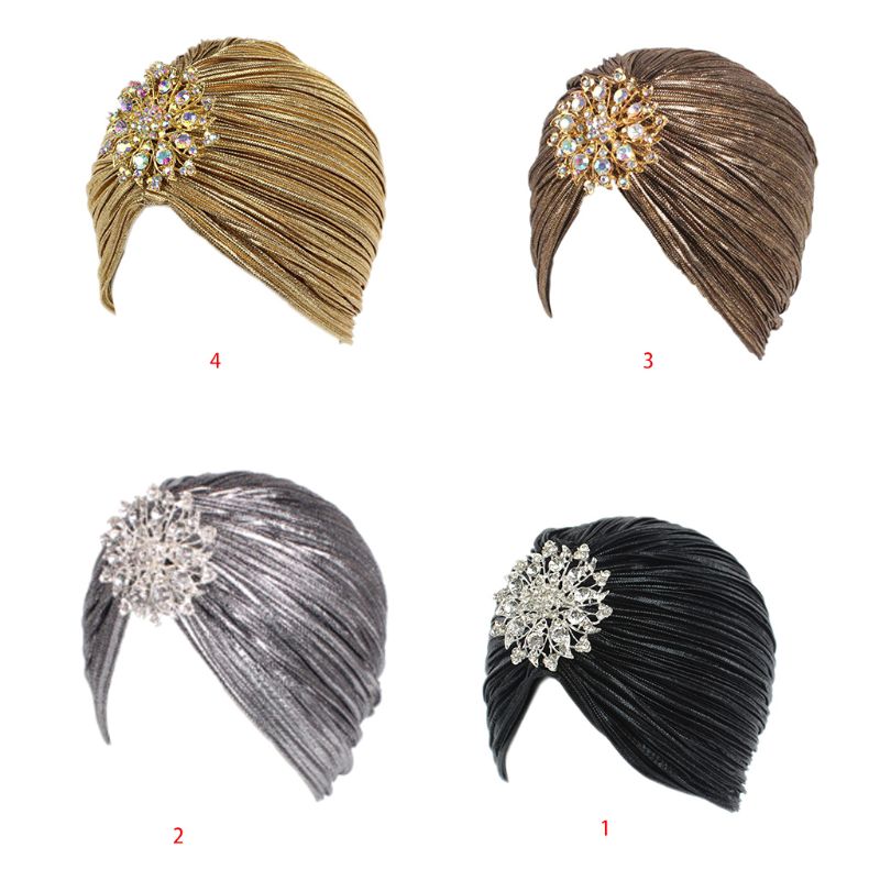 Fashion Women Turban Hat Head Wrap Lady Female Outdoor Casual Pleated Soft Velvet Hair Cover Cap with Brooch 4 Styles
Fashion Women Turban Hat Head Wrap Lady Female Outdoor Casual Pleated Soft Velvet Hair Cover Cap with Brooch 4 Styles