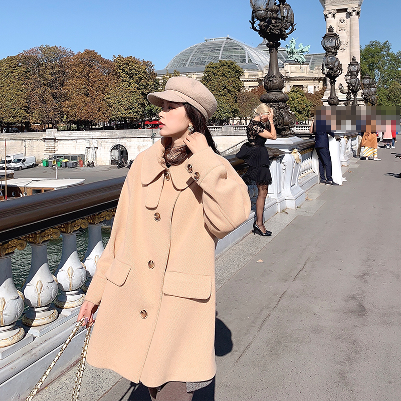 MISHOW 2019 Autumn Winter Solid Apricot Woolen Coat Women Causal Lapel Single-breasted Long Sleeve Coat Tops MX19C9684, Light khaki
MISHOW 2019 Autumn Winter Solid Apricot Woolen Coat Women Causal Lapel Single-breasted Long Sleeve Coat Tops MX19C9684, Light khaki