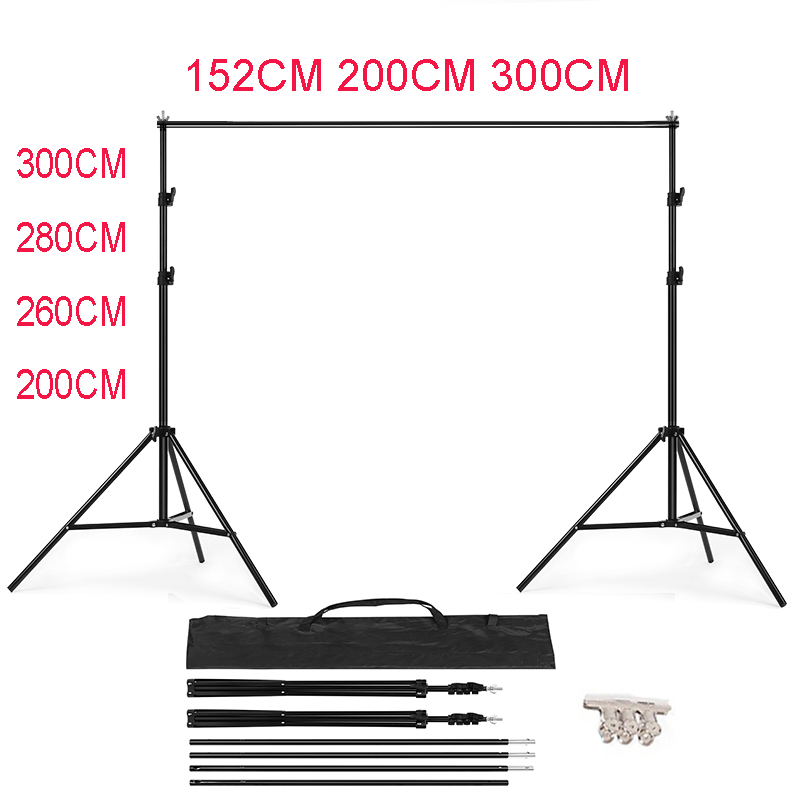 New wedding photo background bracket kit studio background support T-shaped studio background 152cm, 200cm, 260cm, 280cm, 300cm
New wedding photo background bracket kit studio background support T-shaped studio background 152cm, 200cm, 260cm, 280cm, 300cm